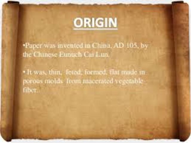 Paper was invented by the chinese