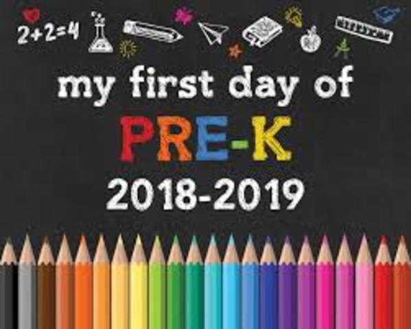 First day of lil bro going to school / pre k