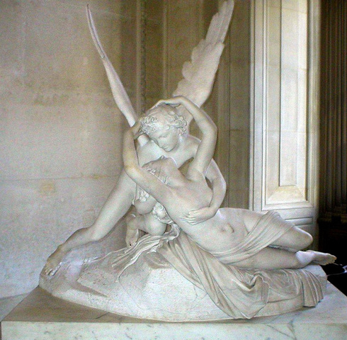 Psyche revived by the kiss of Love (Antonio Canova)