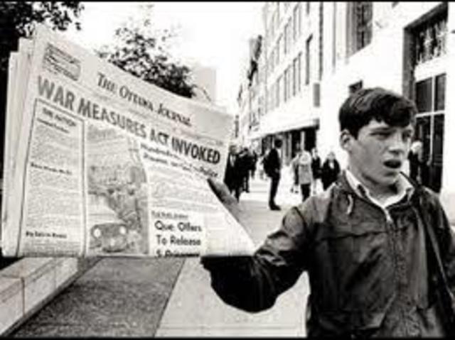 October Crisis Starts