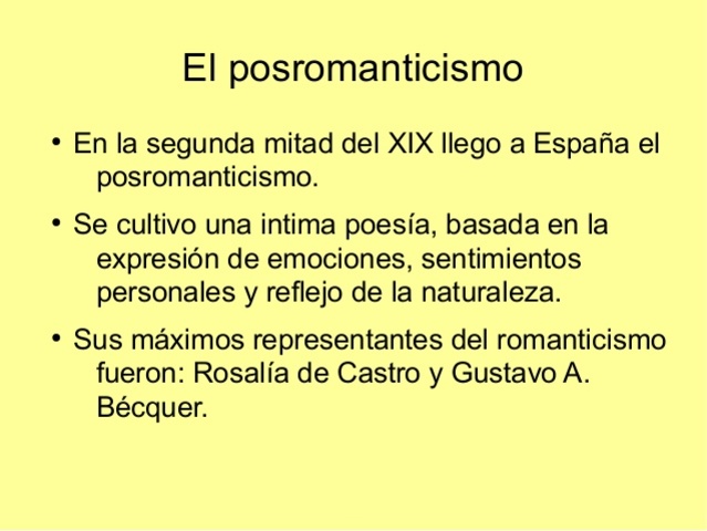 Pos romanticismo