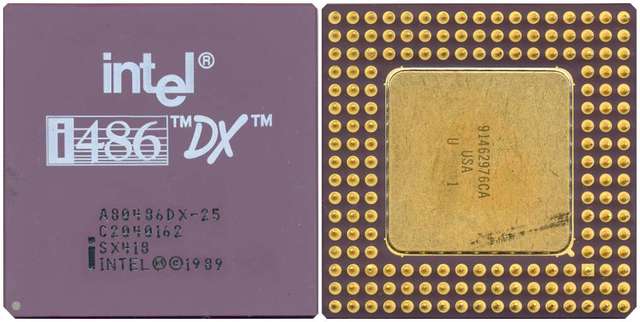 El 10 de abril de 1989 aparece el Intel 80486DX, de nuevo con tecnología de 32 bits y como novedad principal con la incorporación del caché de nivel 1 (L1) en el propio chip.