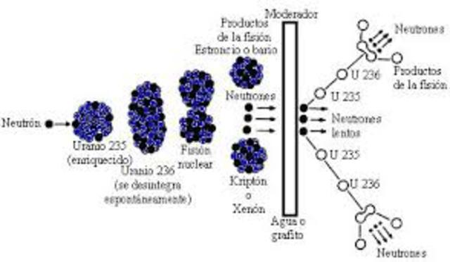 Fisión nuclear en el uranio Otto Hahn y Fritz Strassmann