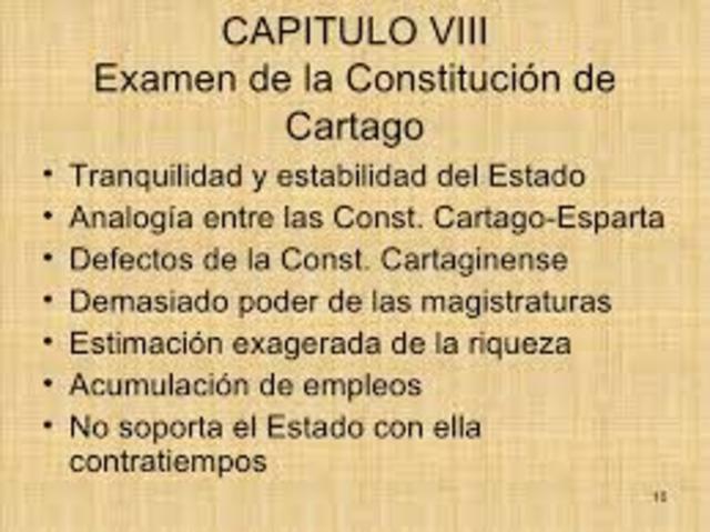 Constitución de Cartago, prevee manutención para dos gramáticos y dos retóricos
