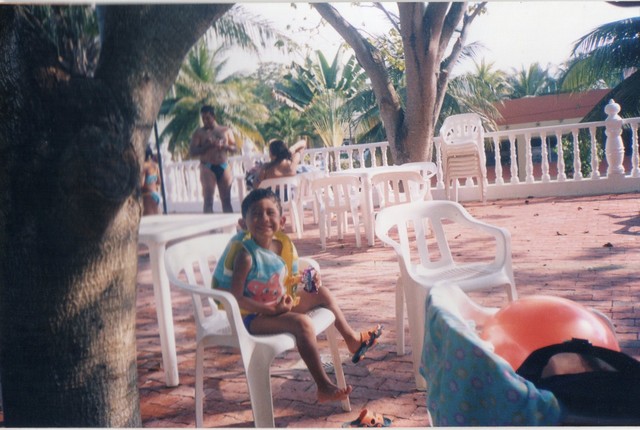 Viajo con mis padres a la playa