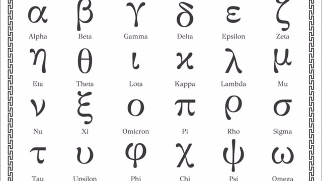 creación del alfabeto griego