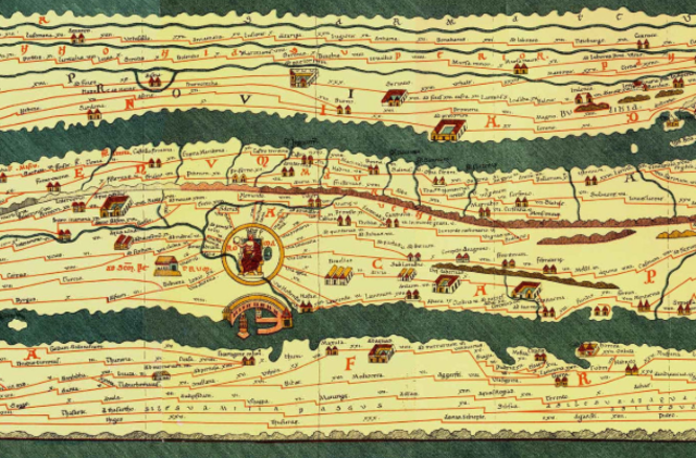 Peutingersche Tafel 350 n. Chr.