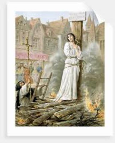 Joan of Arc Burned at the Stake
