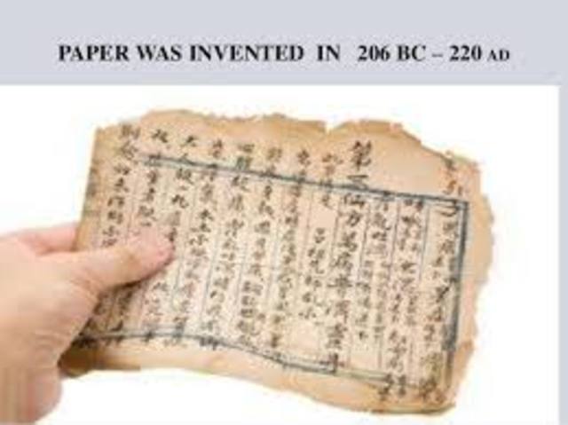 Paper was invented by the chinese