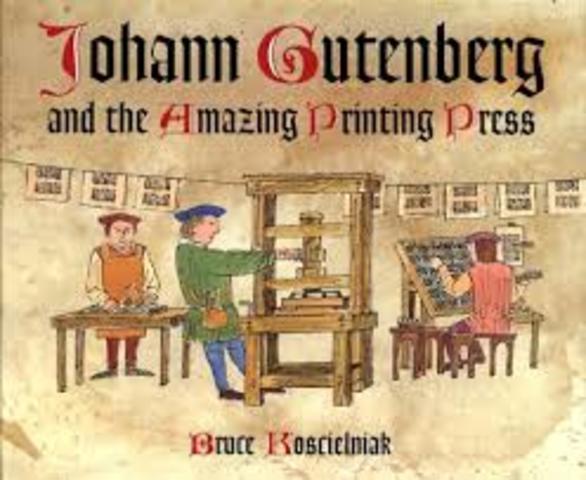 Johannes Gutenberg printing press