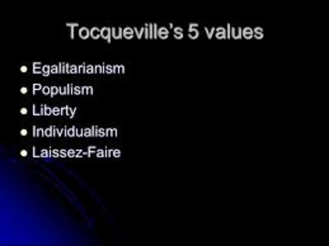 Tocqueville's 5 Values