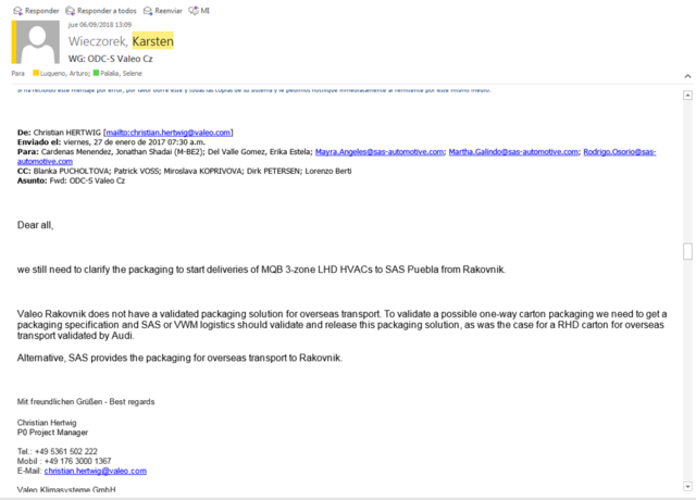 Revisión de empaque