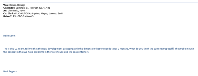 Solicitud desarrollo empaque