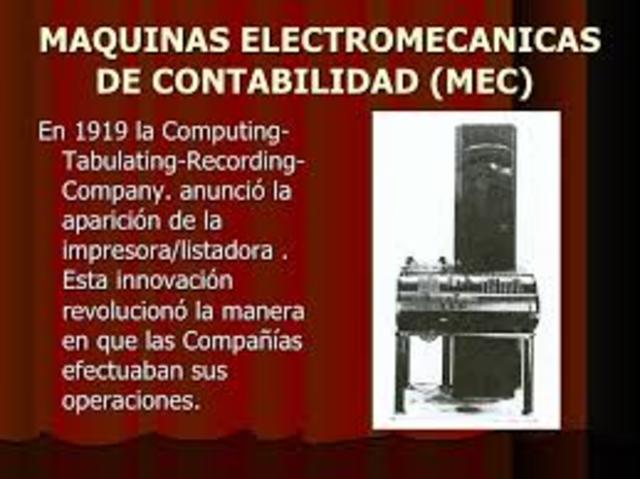 LAS MAQUINAS ELECTROMECÁNICAS DE CONTABILIDAD