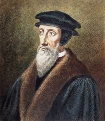 John Calvin developed the idea of predestination