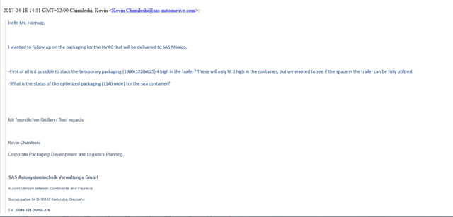 Seguimiento de empaque