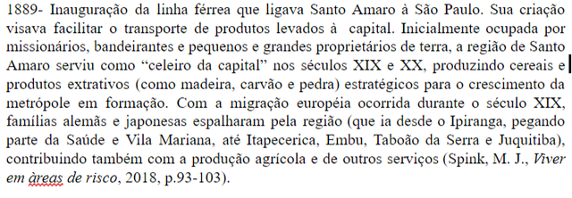 Inauguração da linha férrea que ligava Santo Amaro à São Paulo