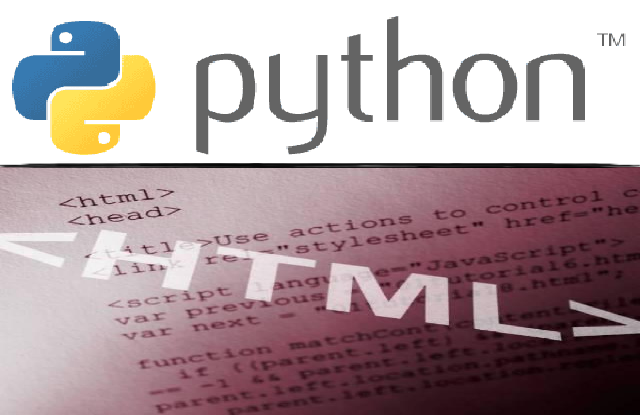 Python, HTML.