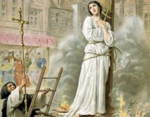 Joan of Arc Bunred at the Stake