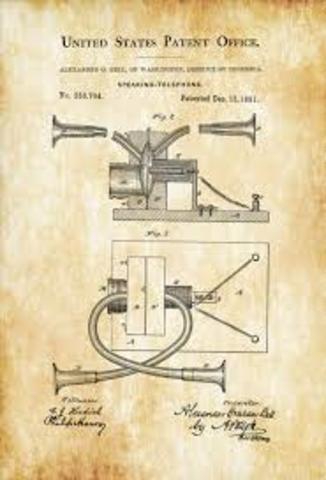 Bell patents telephone