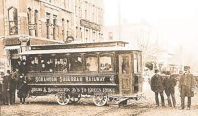 First electric trolley line, Richmond, VA