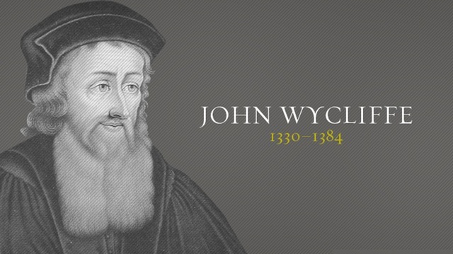 John Wycliffe argued the Bible was the highest religious authority - not the pope