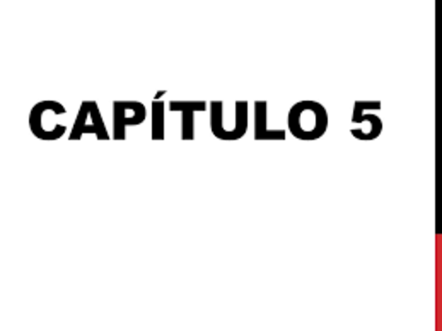 Capitulo quinto