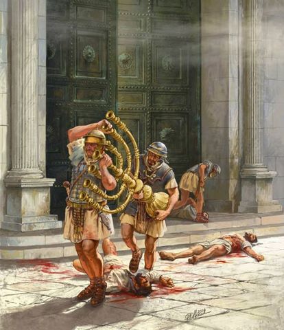 A group of Jews, called Zealots, rebel against Roman rule, but fail.