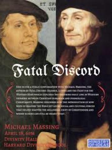 Erasmus spread the idea of "humanism"