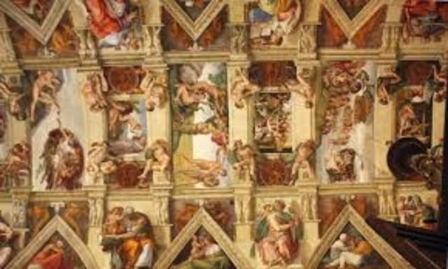 Leonardo da Vinci painted the ceiling of sistine chapel