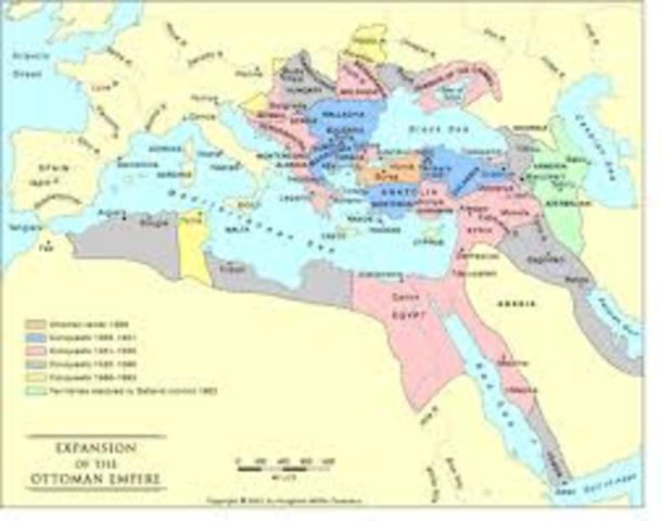 The ottoman Empire spread to africa the middle east and southern europe