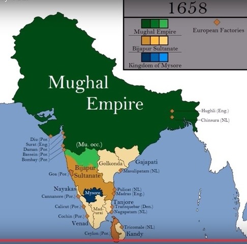 The Mughal Empire began in Northern India