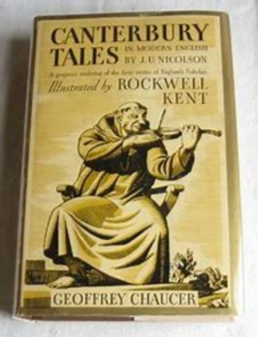 chaucer wrote the canterbury tales summary