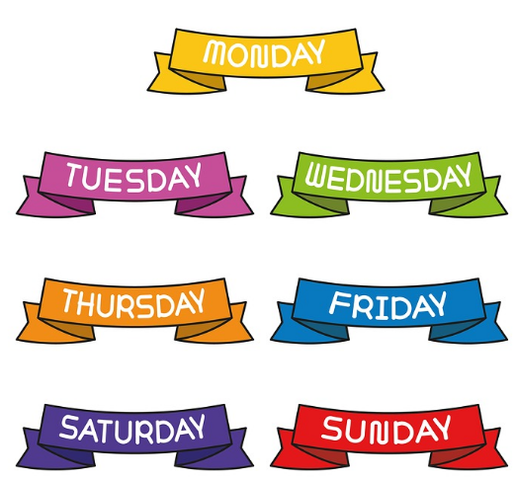 Days of the week (Los días de la semana)