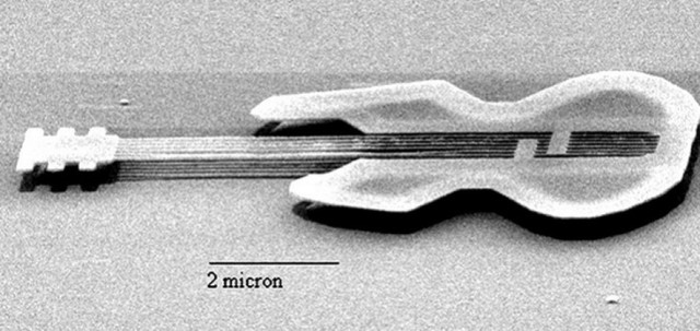 Se fabrica la guitarra más pequeña el mundo