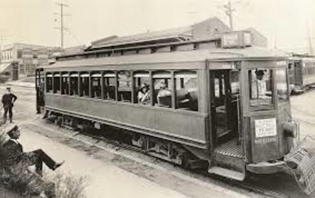 First electric trolley line, Richmond, VA