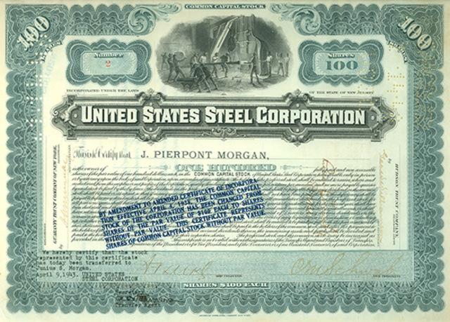 J.P. Morgan forms U.S. Steel