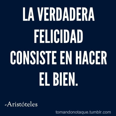 el pensamiento acerca de la felicidad