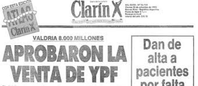 Privatización de YPF