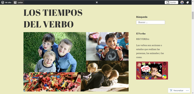 CONCEPTUALIZACIÓN SOBRE LOS  TIEMPOS DEL VERBO