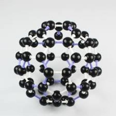 Se descubre el carbono 60 o fullereno Richard Smalley y Robert Curl  Harold Kroto