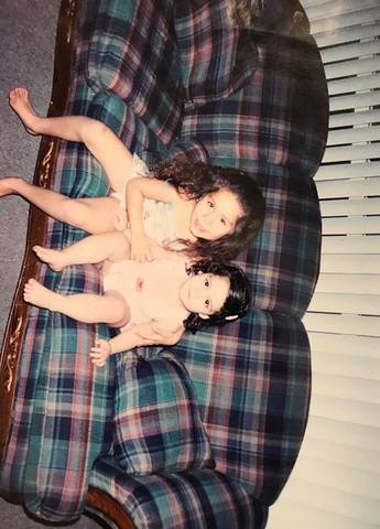 Mi hermana Andrea y yo