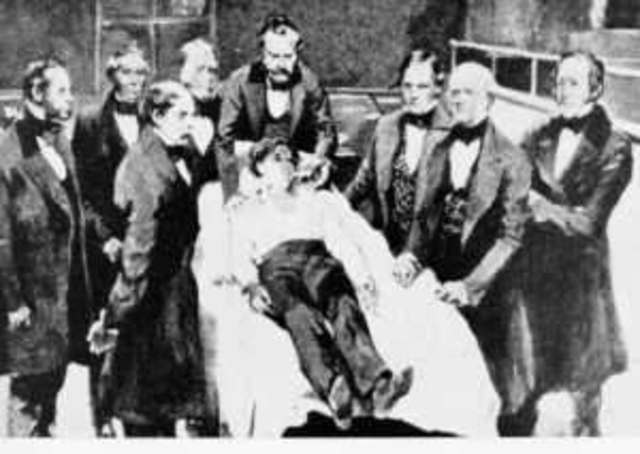 Morton ensaya una anestesia con eter