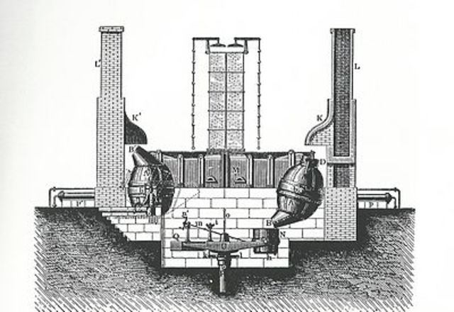 Acero por convertidores.
