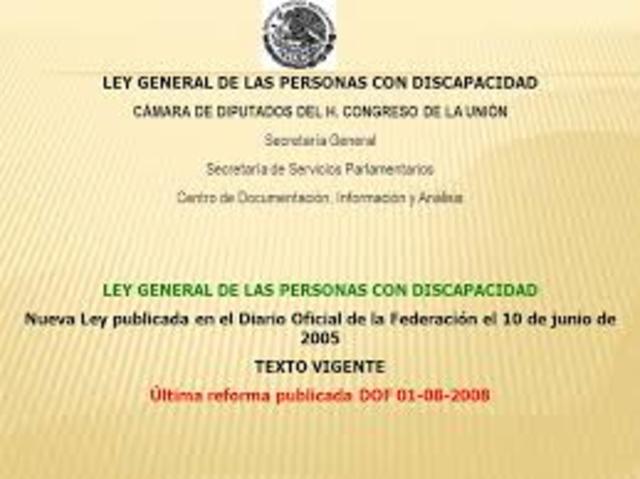 la Ley General de las Personas con Discapacidad,