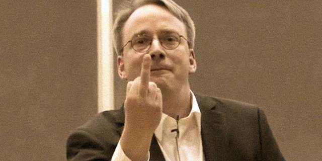 Linus Torvalds Linuxen lan egiten hasi zenean
