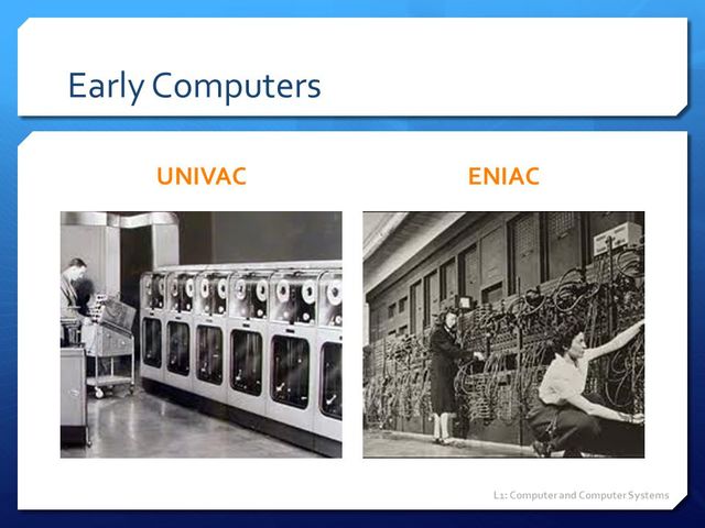 Eniac Univac I