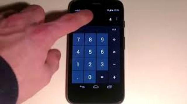 Celular com calculadora cientifica