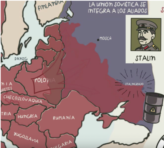 Hitler va por Stalingrado.