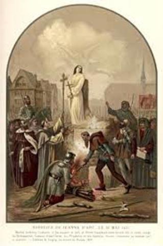 Joan of Arc Burned at the Stake